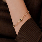 Photo Bracelet with Paperclip Chain