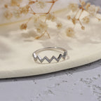 Highs And Lows Zigzag Ring