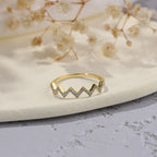 Highs And Lows Zigzag Ring