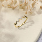 Highs And Lows Zigzag Ring