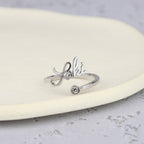 Custom Name Birthstone Ring