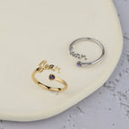 Custom Name Birthstone Ring