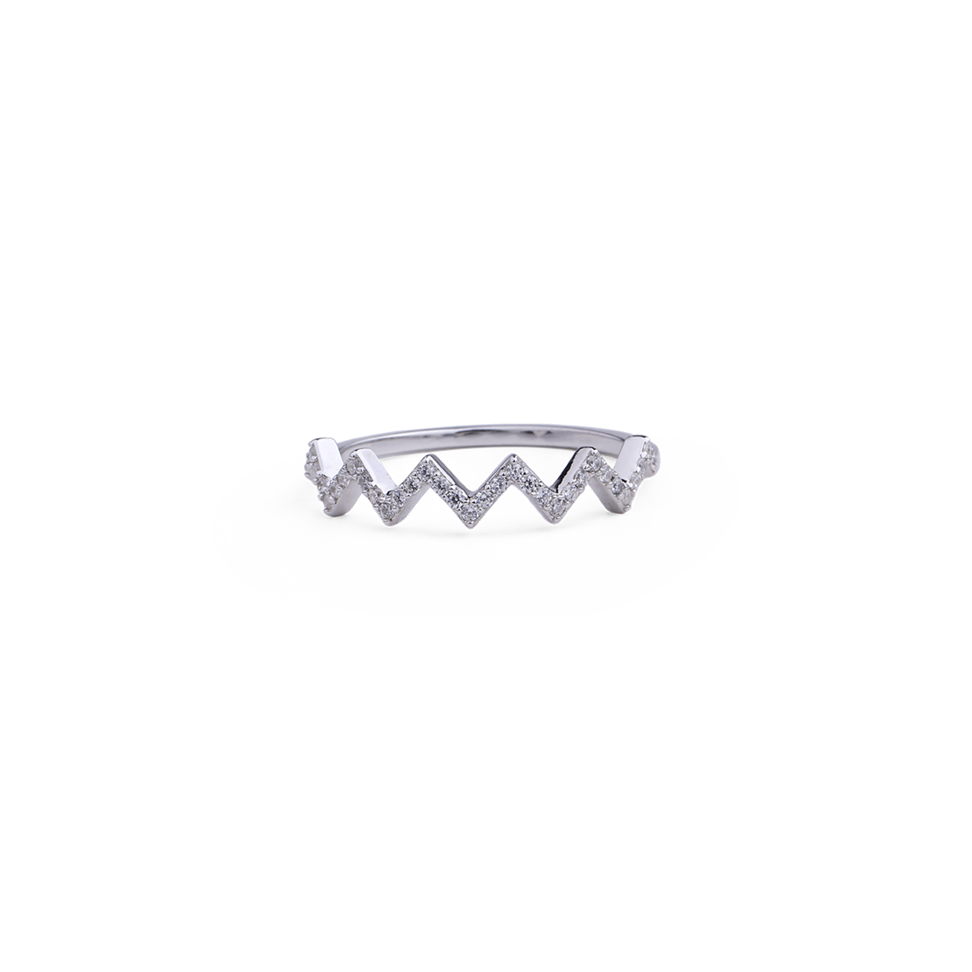 Highs And Lows Zigzag Ring