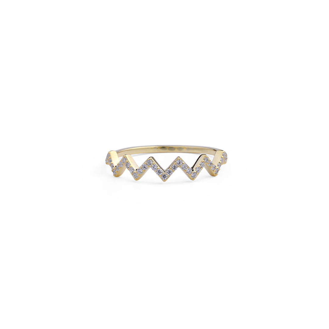 Highs And Lows Zigzag Ring