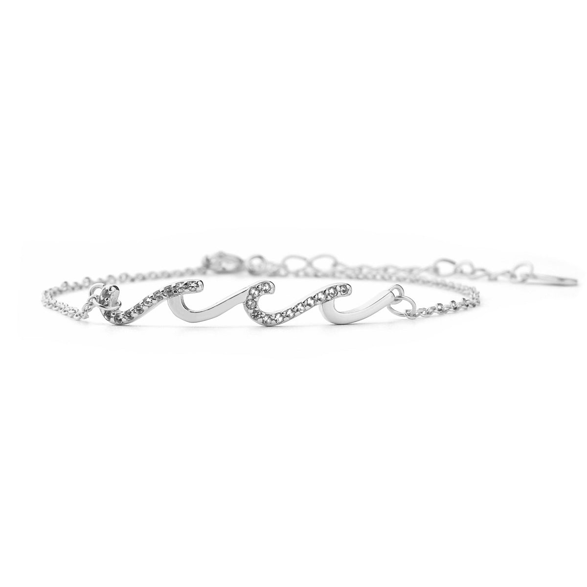 To My Bestie Dainty Triple Wave Friendship Bracelet