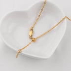 Dainty Heart Birthstone Bracelet