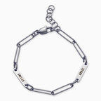 Personalized Paperclip Name Bracelet