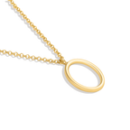 Flow Script Initial Necklace