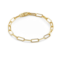 Open Link Paperclip Chain Bracelet