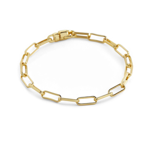 Open Link Paperclip Chain Bracelet