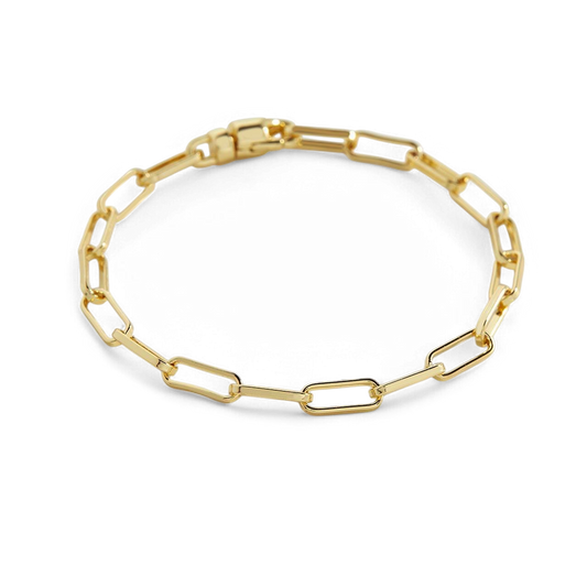 Open Link Paperclip Chain Bracelet