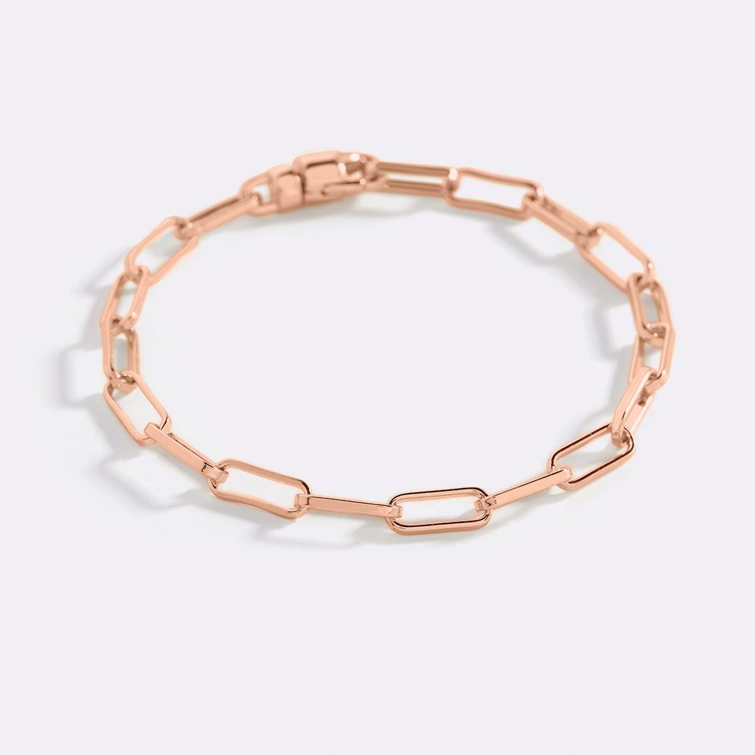 Open Link Paperclip Chain Bracelet