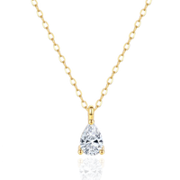 Solitaire Diamond Pendant Necklace