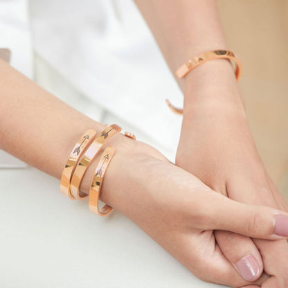 Not Sisters By Blood But Sisters By Heart Cuff Bracelet
