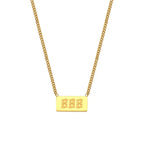 Angel Number Bar Necklace