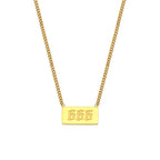 Angel Number Bar Necklace