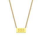 Angel Number Bar Necklace