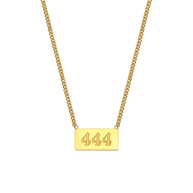 Angel Number Bar Necklace
