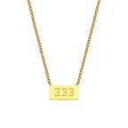 Angel Number Bar Necklace