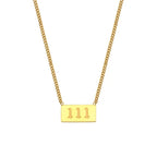 Angel Number Bar Necklace