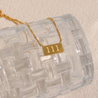 Angel Number Bar Necklace