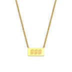 Angel Number Bar Necklace