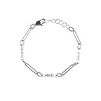 Personalized Paperclip Name Bracelet