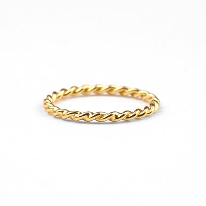 Dainty Braided Stacking Ring