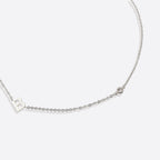 Initial Necklace with Diamond Accent