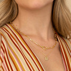 Love Disc Initial Necklace