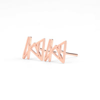 18k Rose Gold over Sterling Silver