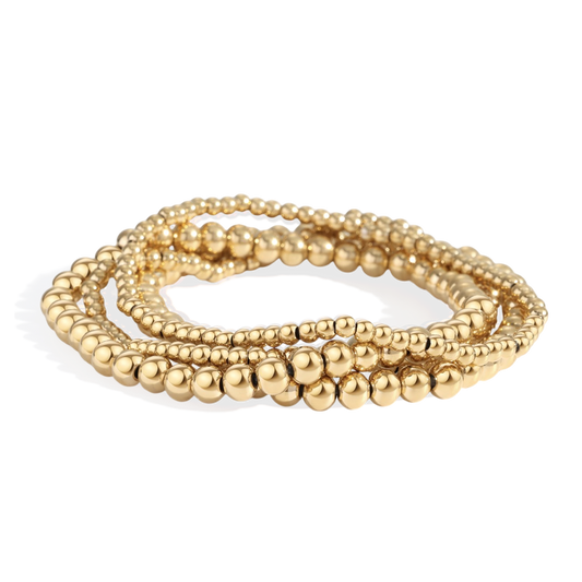 3mm & 5mm Beaded Bracelet Stacking Set