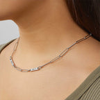 Paperclip Necklace With Personalized Names