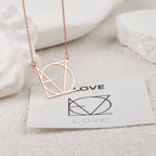 LOVE Minimalist Monogram Necklace