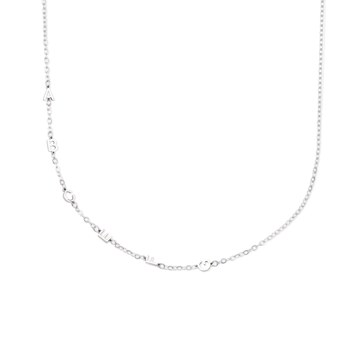 Sideways Initials Necklace