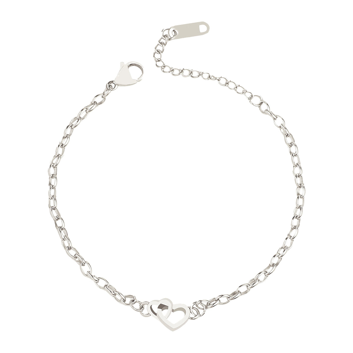 Interlocking Mini Heart Bracelet