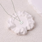 Love Disc Initial Necklace