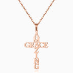 Amazing Grace Cross Necklace