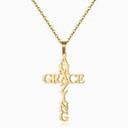 Amazing Grace Cross Necklace