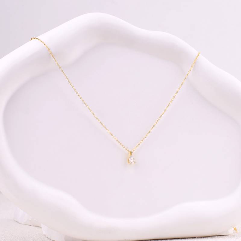 Solitaire Diamond Pendant Necklace