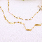 Paperclip Necklace With Personalized Names