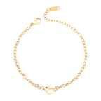 Interlocking Mini Heart Bracelet