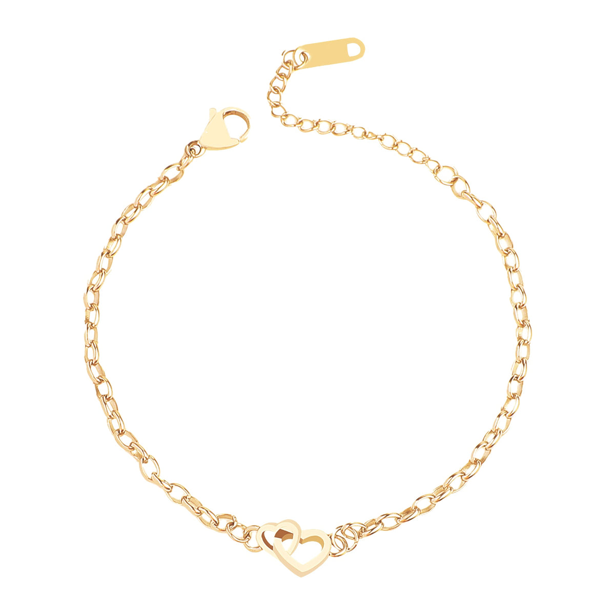 Interlocking Mini Heart Bracelet