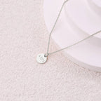 Love Disc Initial Necklace