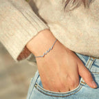 To My Bestie Dainty Triple Wave Friendship Bracelet