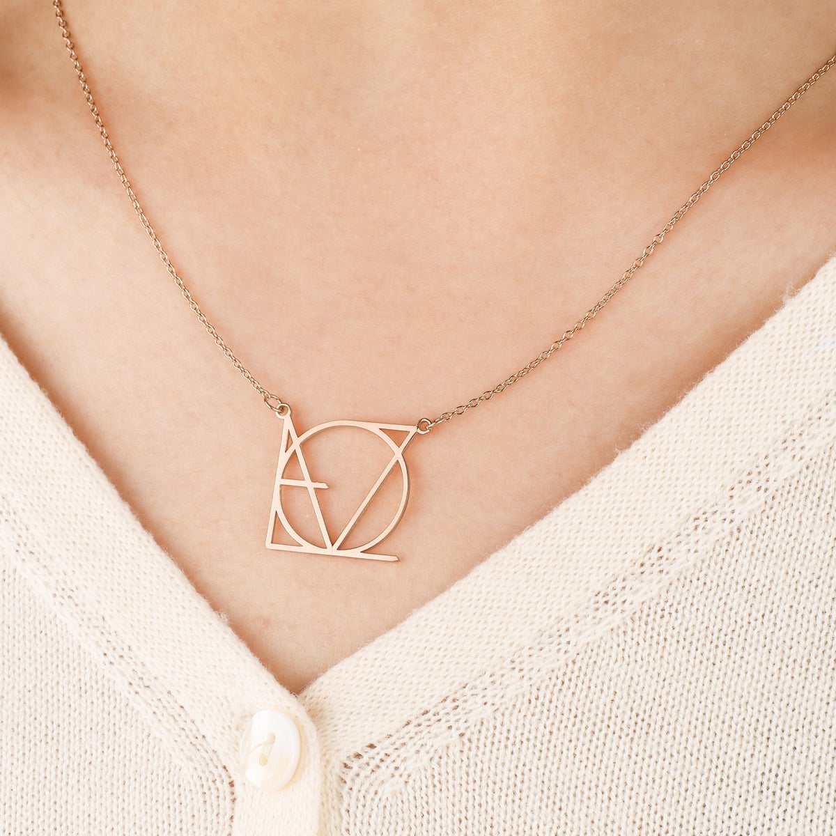 LOVE Minimalist Monogram Necklace