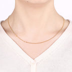 Sideways Initials Necklace