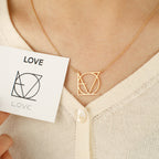LOVE Minimalist Monogram Necklace