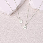 Love Disc Initial Necklace