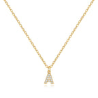 Pavé Uppercase Initial Necklace